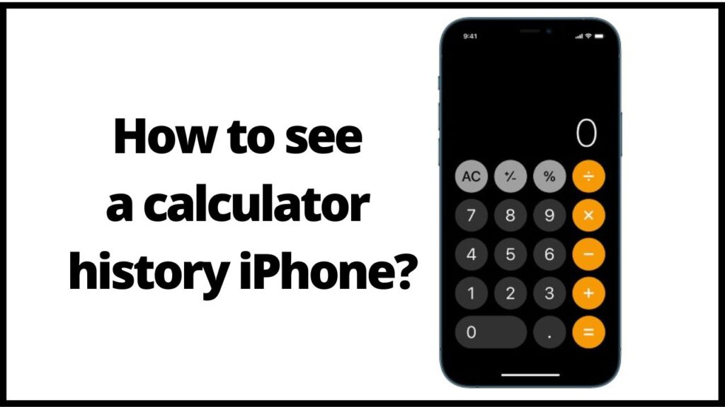 How to see calculator history iPhone