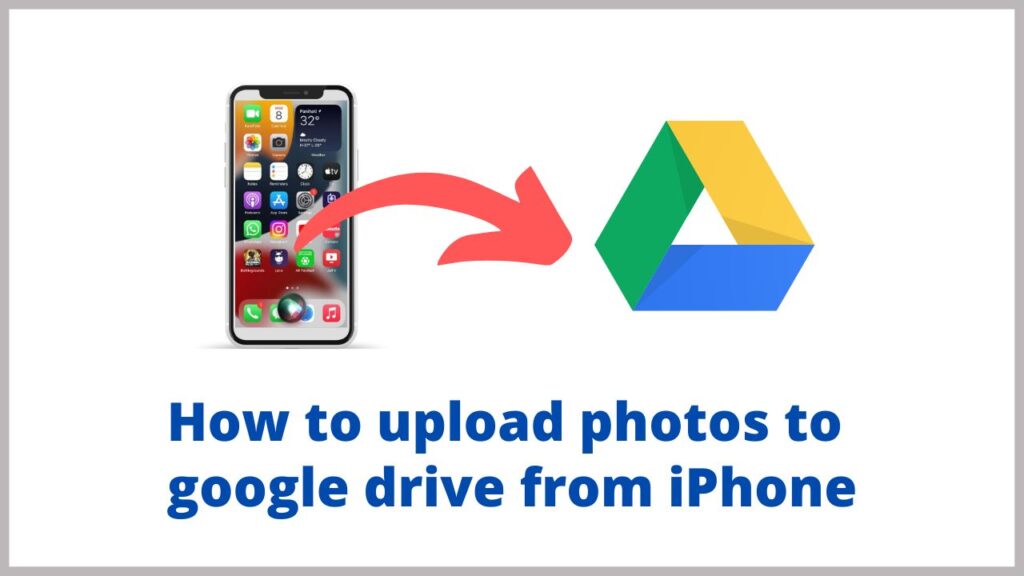 How to upload photos to google drive from iPhone