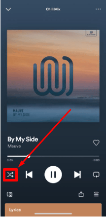 Spotify shuffle icon