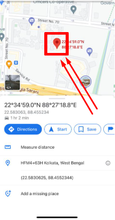location opened on google map