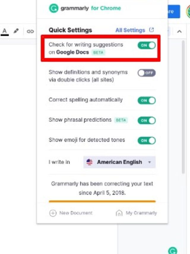 How to use Grammarly in Google Docs